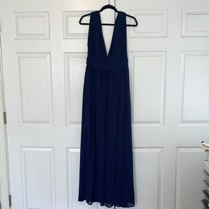Lulu’s Heavenly Hues Navy Blue Maxi Dress